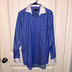 Donald Trump pin stripe button down shirt